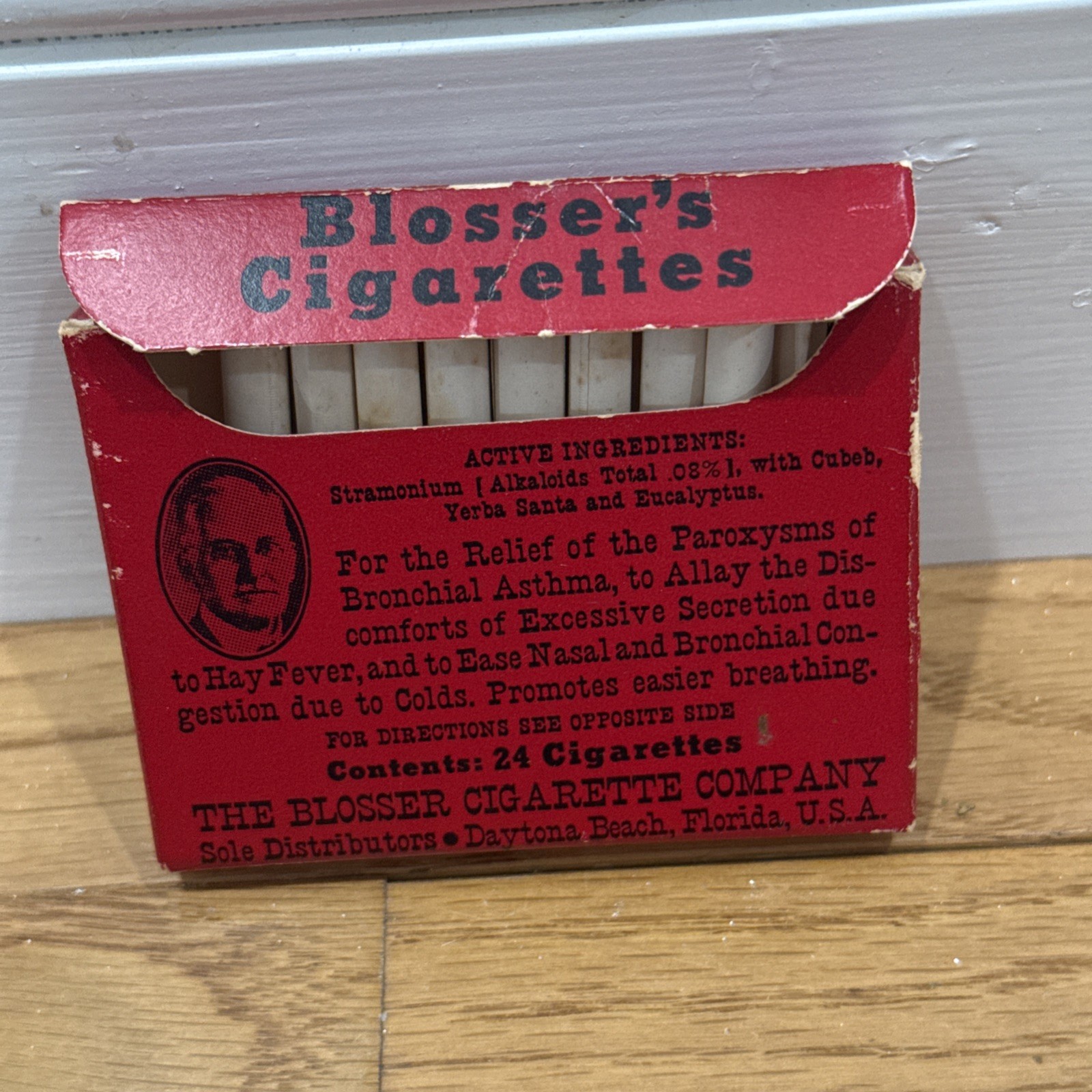 Vintage Blosser’s Cigarettes MEDICAL Package ORIGINAL BOX For Collectors Only