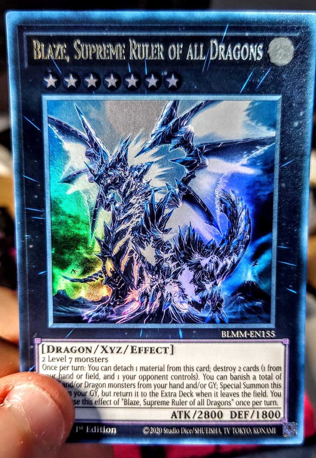 Yu-Gi-Oh Ghost Rare Style Blaze, Supreme Ruler of All Dragons Yu-Gi-Oh Ghost Rare Style Blaze, Supreme Ruler of All Dragons