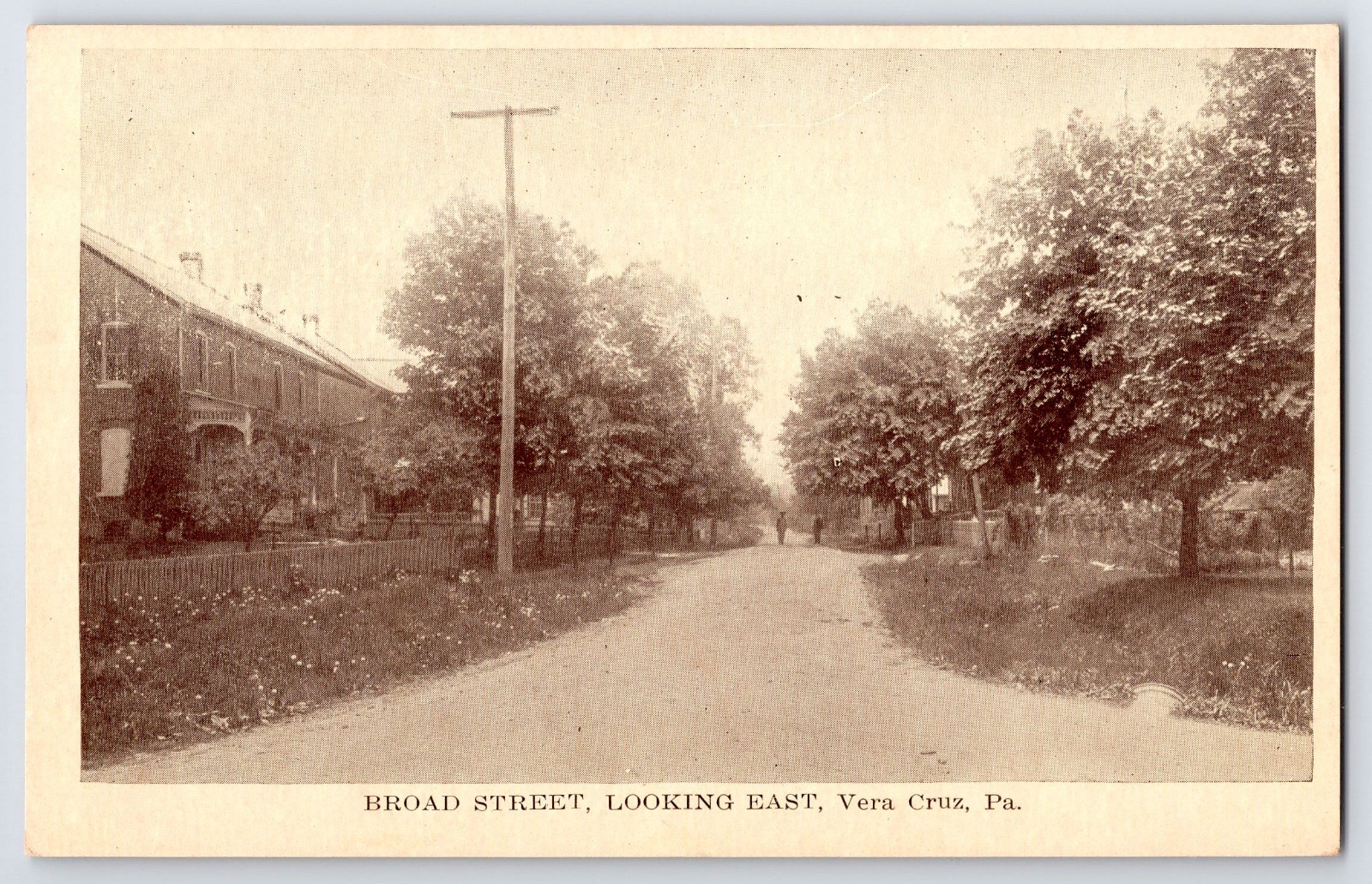 [42J12] Postcard Unused, Broad Street Vera Cruz PA