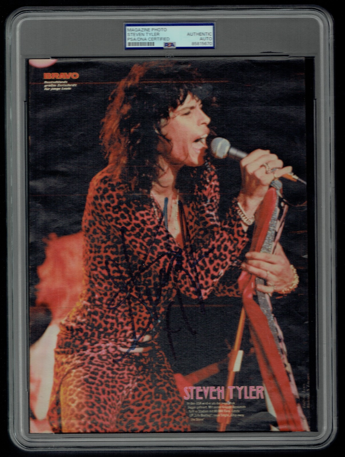 Steven Tyler signed autograph 8.5x11 German Magazine Photo RC PSA Jumbo Slabbed Steven Tyler signed autograph 8.5x11 German Magazine Photo RC PSA Jumbo Slabbed