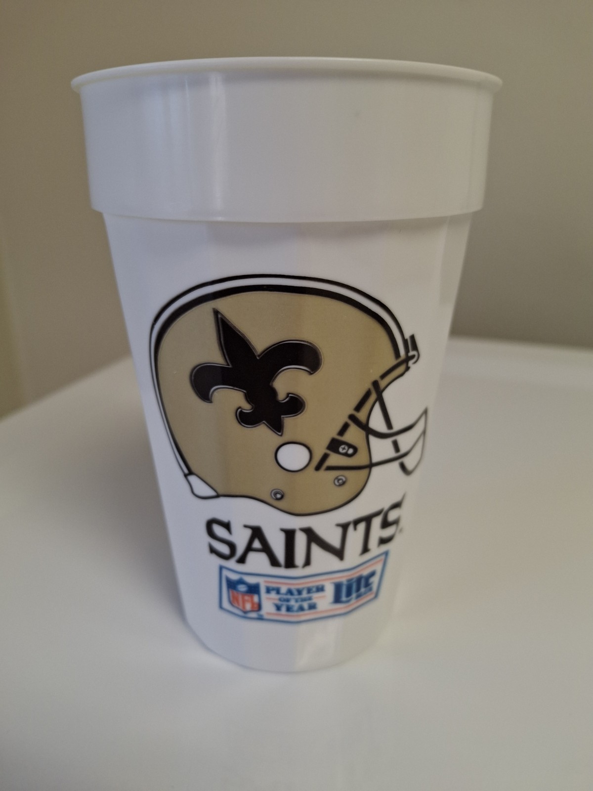 Vintage 1990s - NFL New Orleans Saints - Miller Lite Beer 16oz Plastic Cup