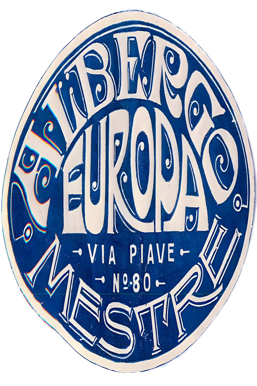 Albergo Europa Mestre Poster - 1960s Design 🇮🇹 Vintage Style - 24x36” - Albergo Europa Mestre Poster - 1960s Design 🇮🇹 Vintage Style - 24x36” -