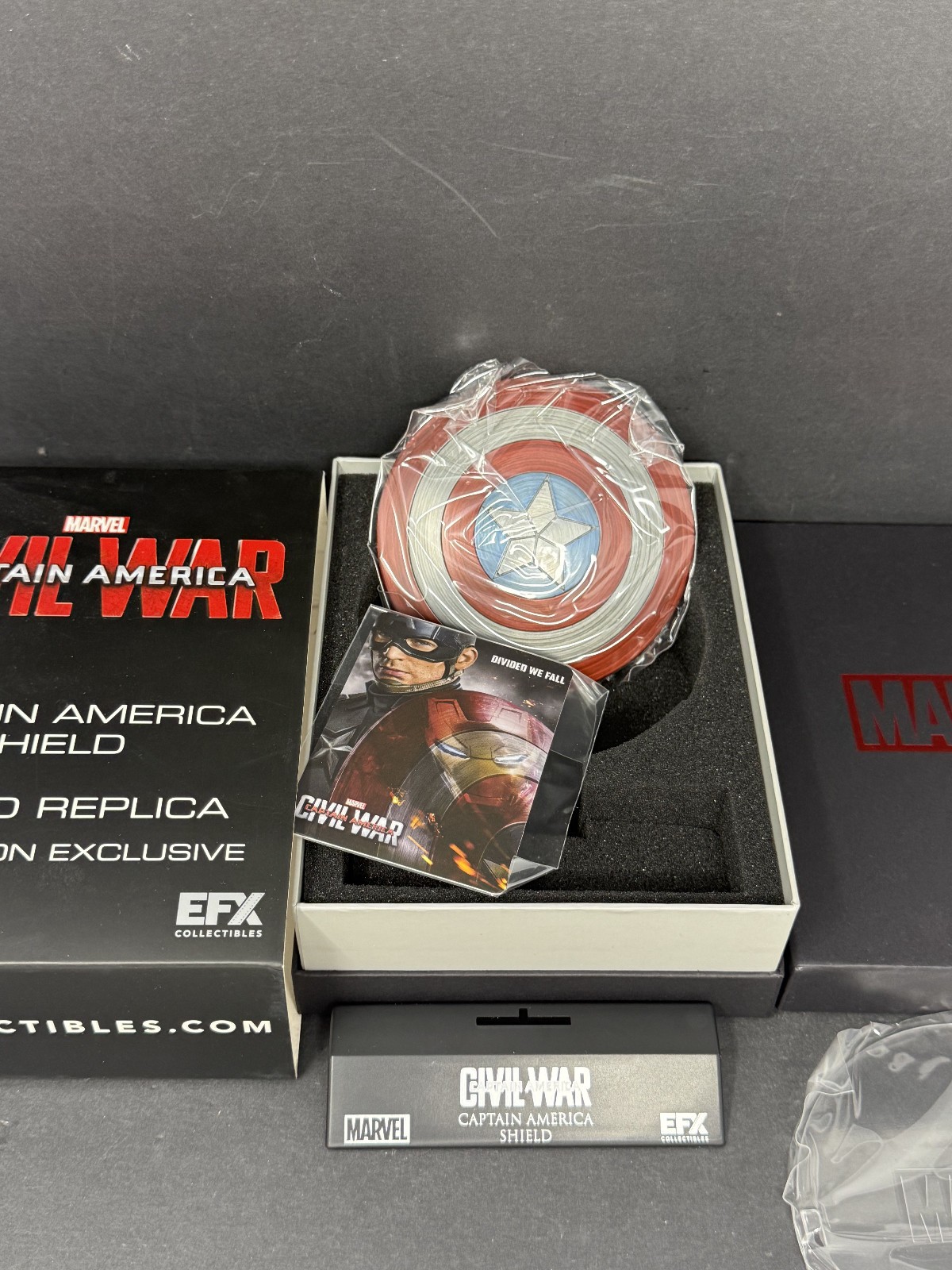 Marvel Civil War Captain America Scaled Replica Shield SDCC EFX Collectibles NIB