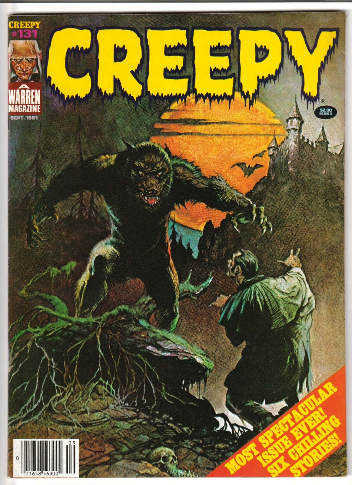 Creepy #131 Warren 1981 VF/NM 9.0 Frank Frazetta Werewolf Cover Empire Strikes