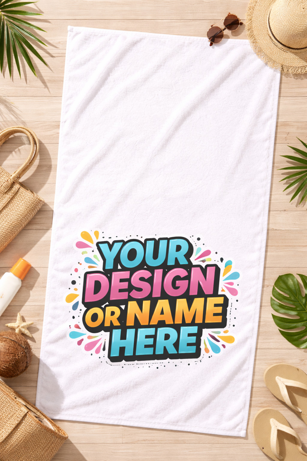 Two Personalized Custom Embroidered Towel – Personalized Name or Design