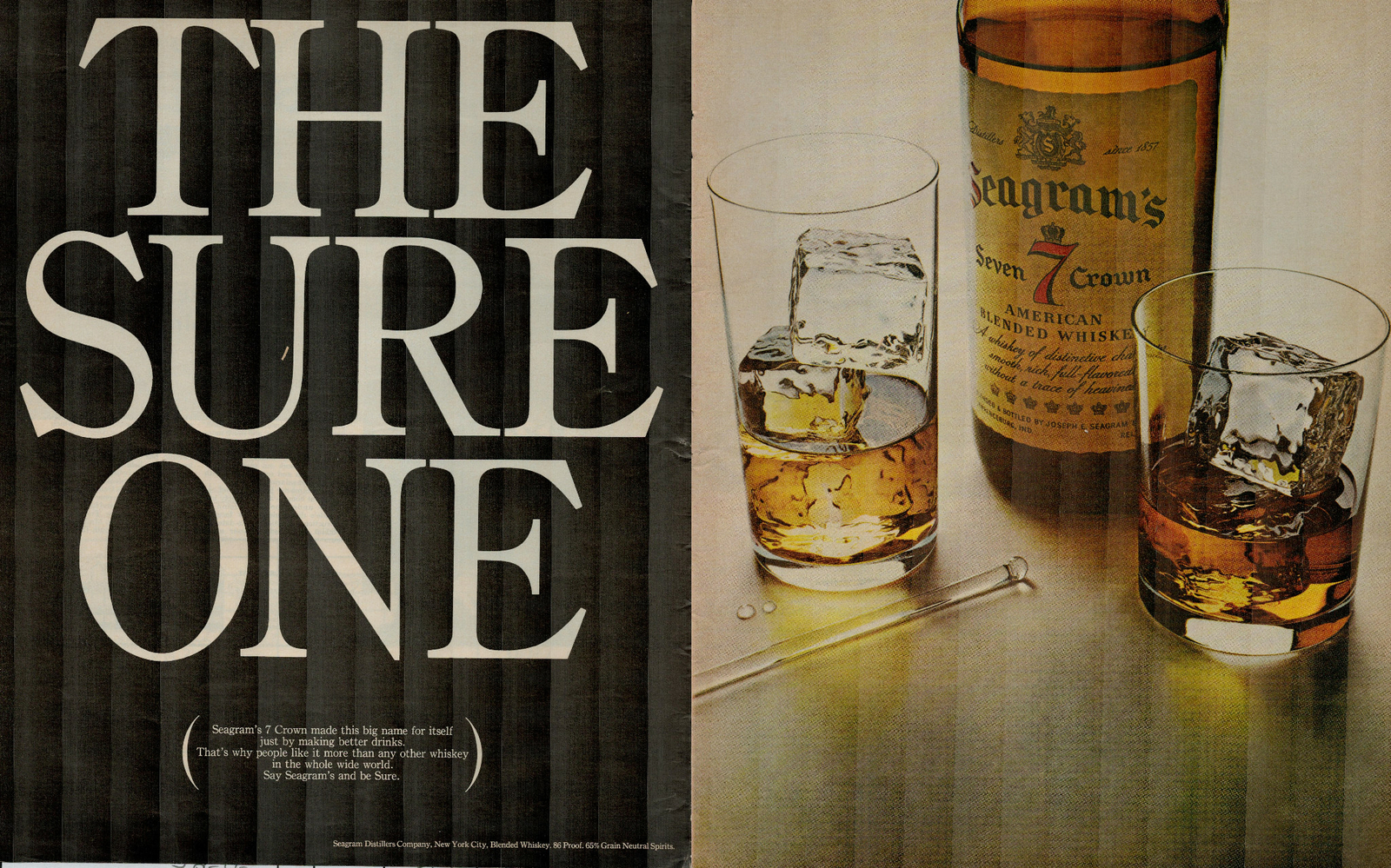 1967 Seagram\'s Seven Crown Whiskey \