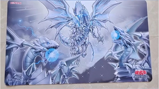 Yugioh Playmat Yu-Gi-Oh Majesty with Dragons of White Yugioh Playmat Yu-Gi-Oh Majesty with Dragons of White