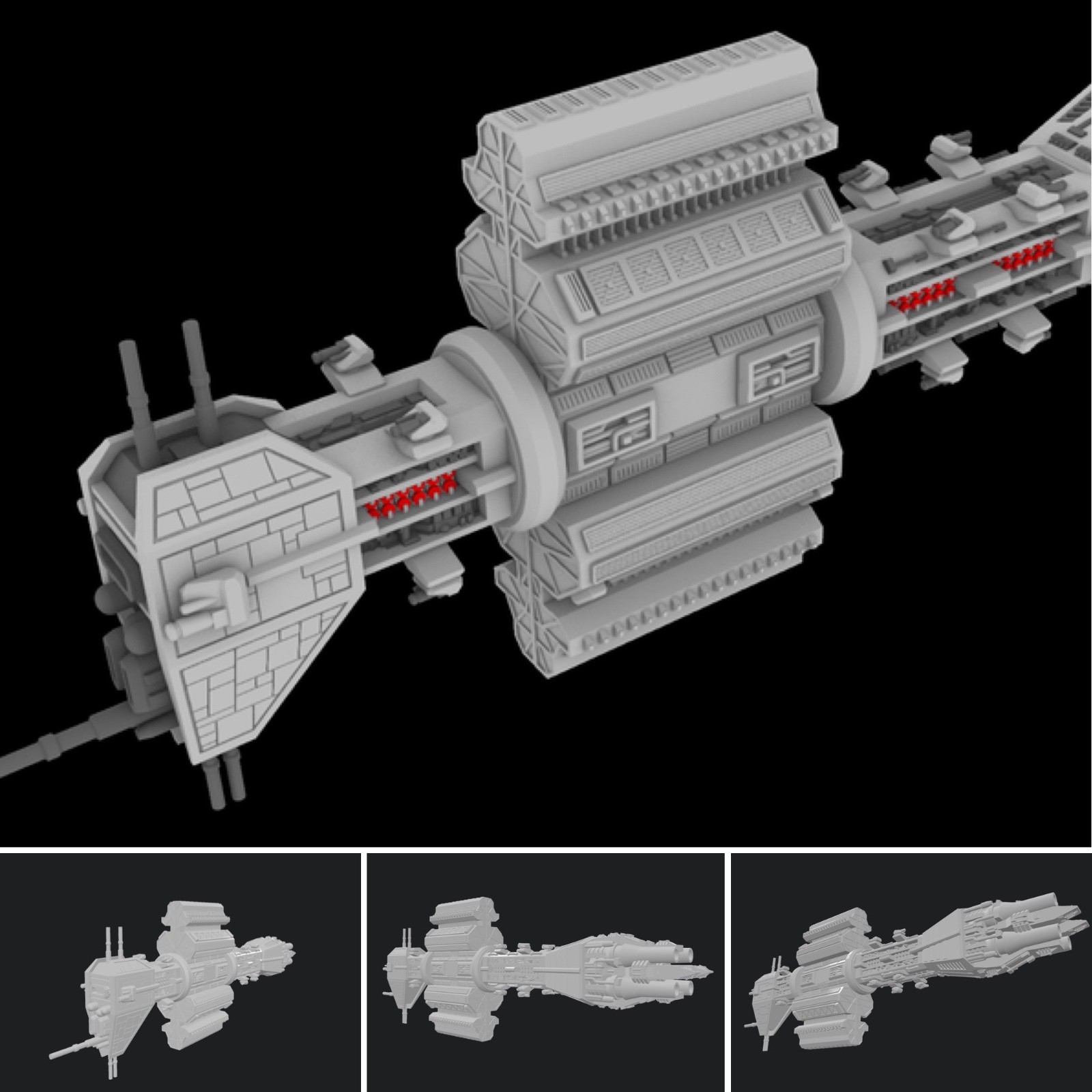 SW Armada Babylon 5 EA Earth Force Omega Class Destroyer 8” Painted 3D 14k
