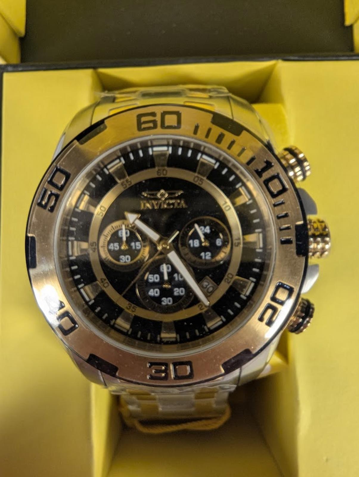 Invicta 22322 Pro Diver Scuba Men's 50mm Quartz Chronograph Two Tone New w/ Box