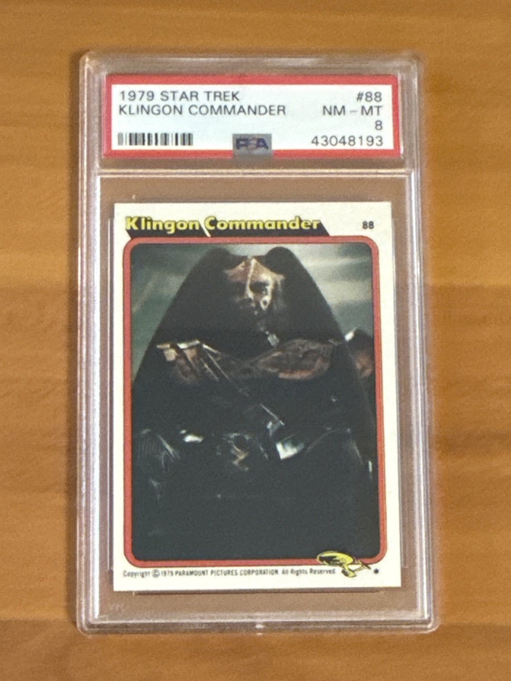 1979 Topps Star Trek: The Motion Picture #88 Klingon Commander PSA 8