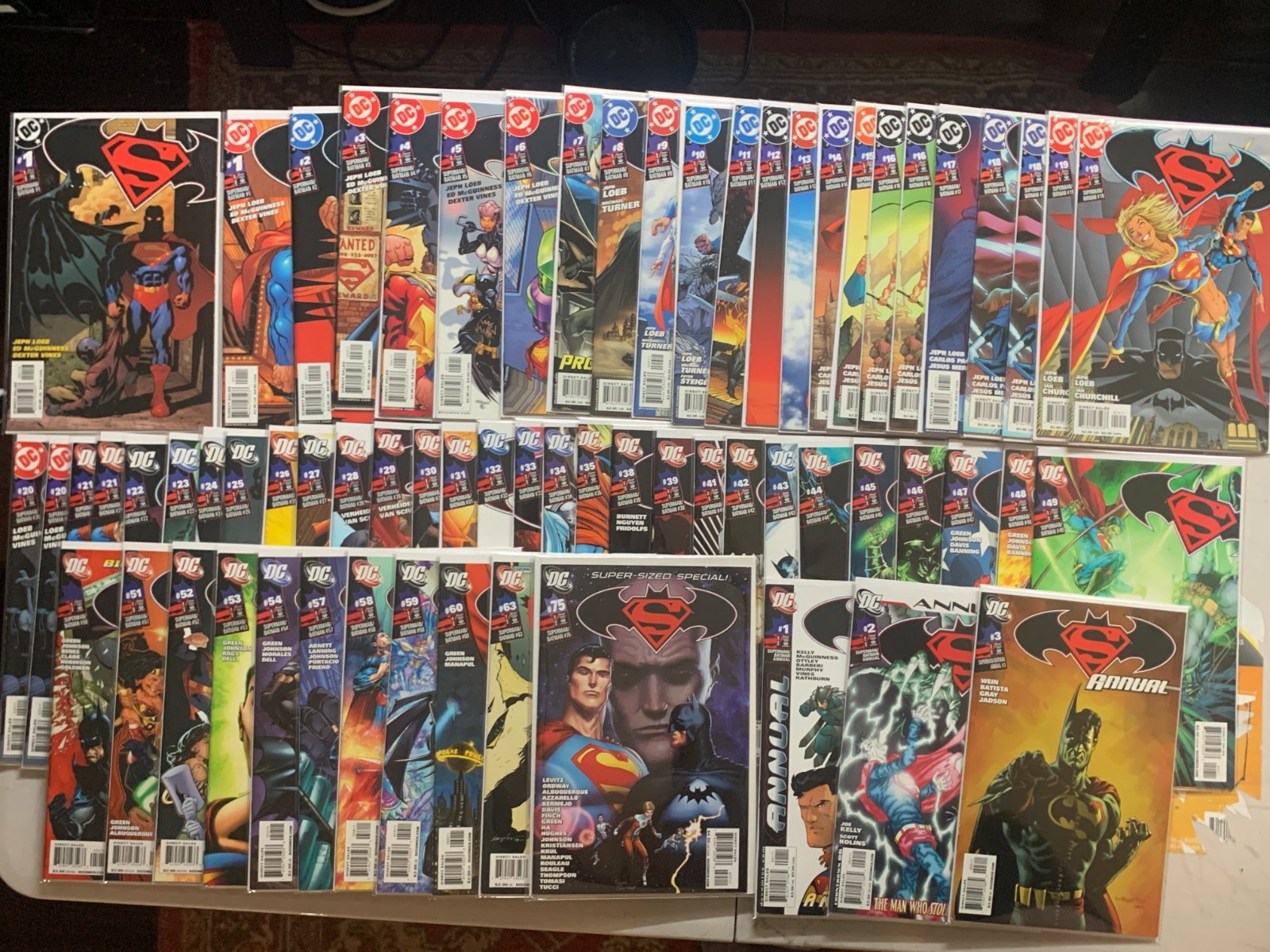 Superman / Batman Massive 66 issue Run / Lot DC Comics w/ Keys 1st Appearances