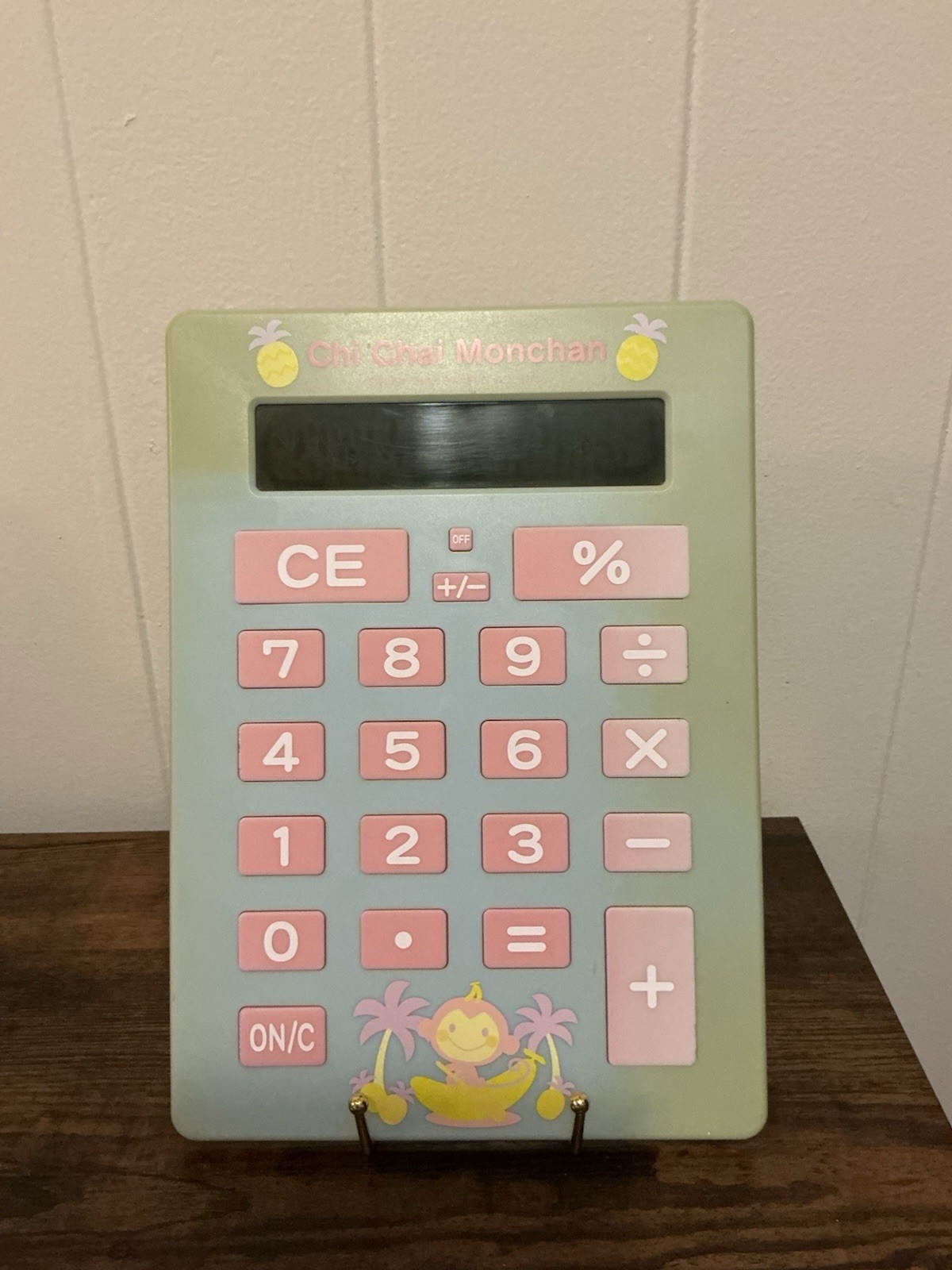 Vintage LG Rare Sanrio Chi Chai Monchan Monkey Calculator Y2K READ Description