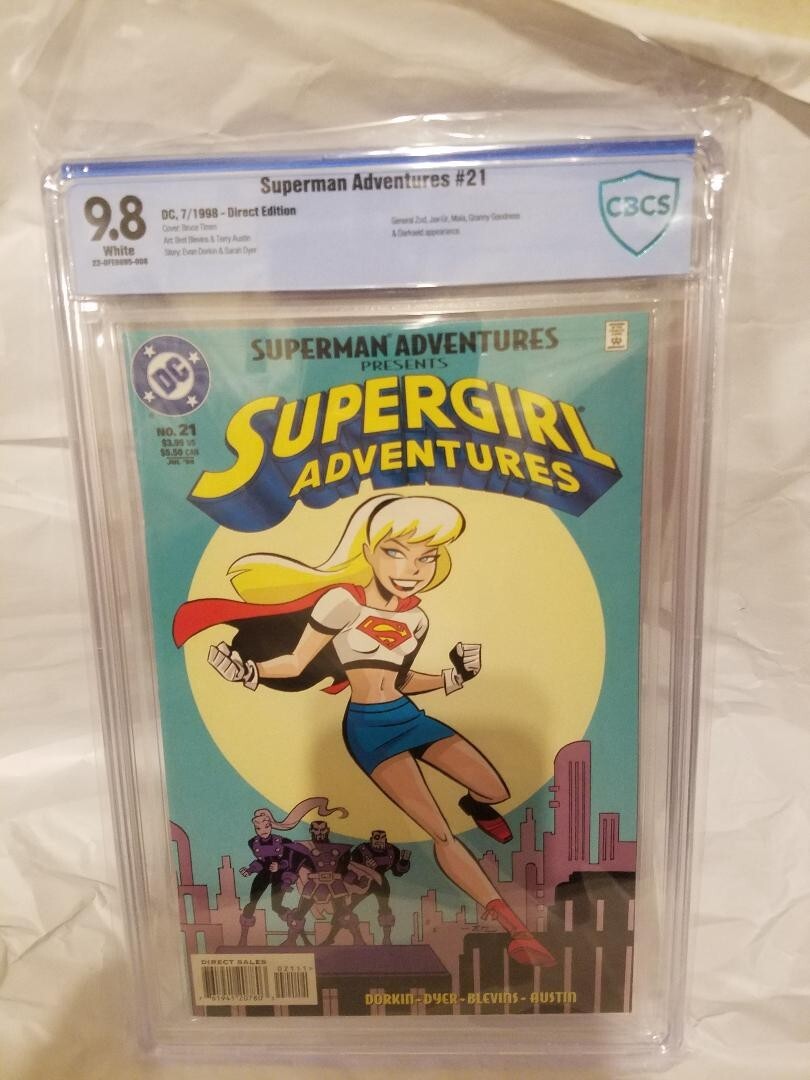 DC Superman Adventures #21 CBCS 9.8 NM/Mint 1st appear DCAU Supergirl Bruce Timm