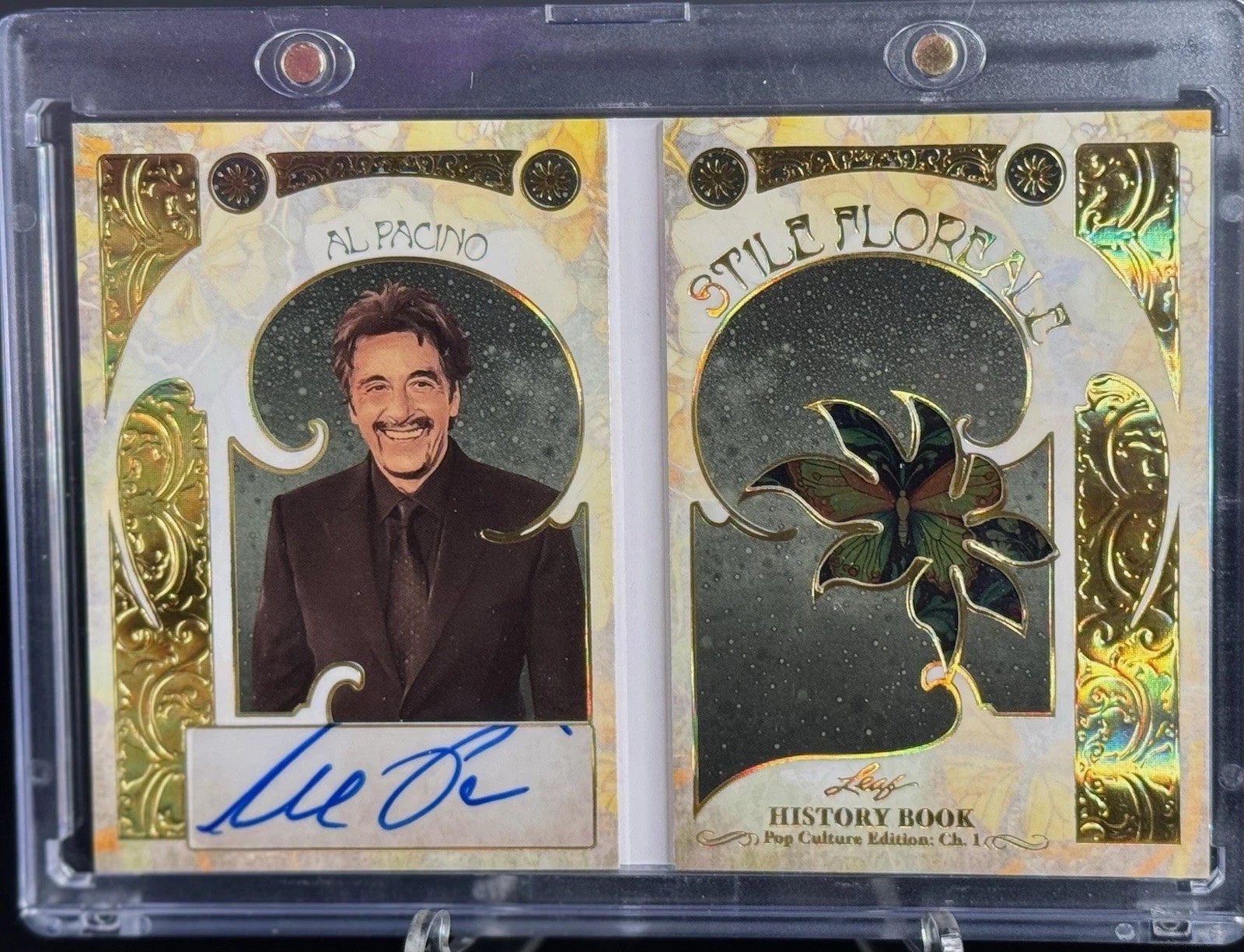 2024 Leaf History Book Pop Culture AL PACINO Auto # 1/1 GOLD Booklet Signed 🔥