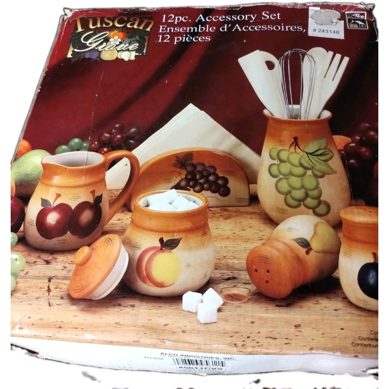 VTG Tuscan Grove 12-piece Ceramic Kitchen Set Brand NEW Still In Box...