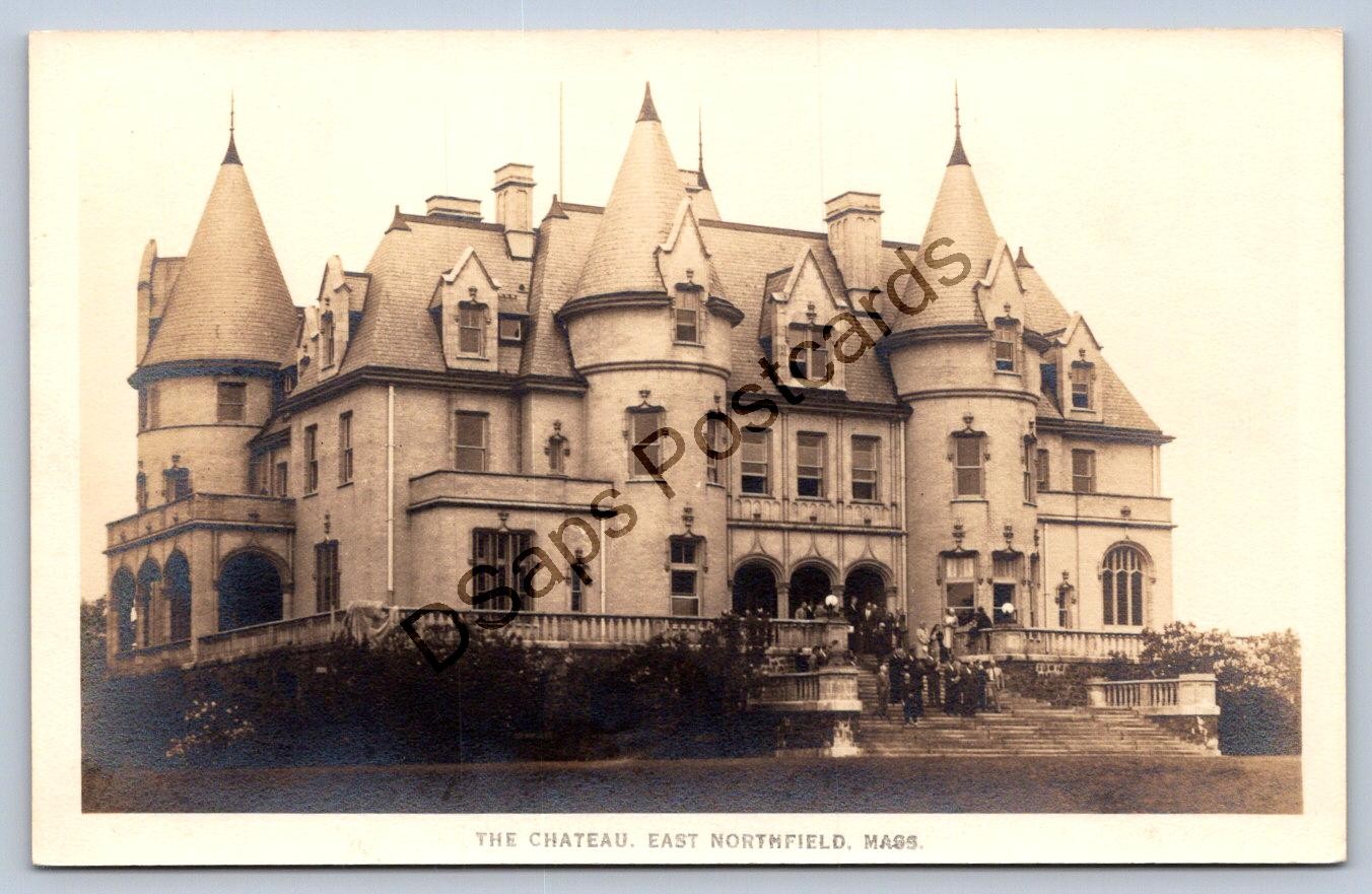 K65/ East Northfield Massachusetts RPPC Postcard c1940s The Chateau 485
