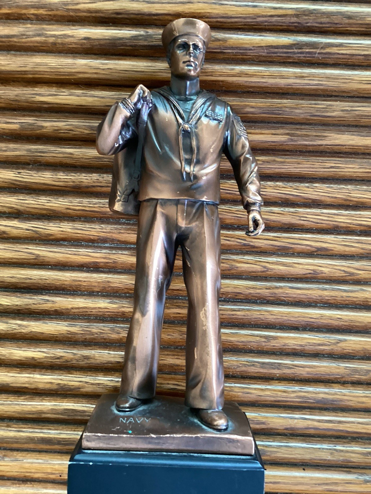 Vintage Bronze Naval Figurine Vintage Bronze Naval Figurine
