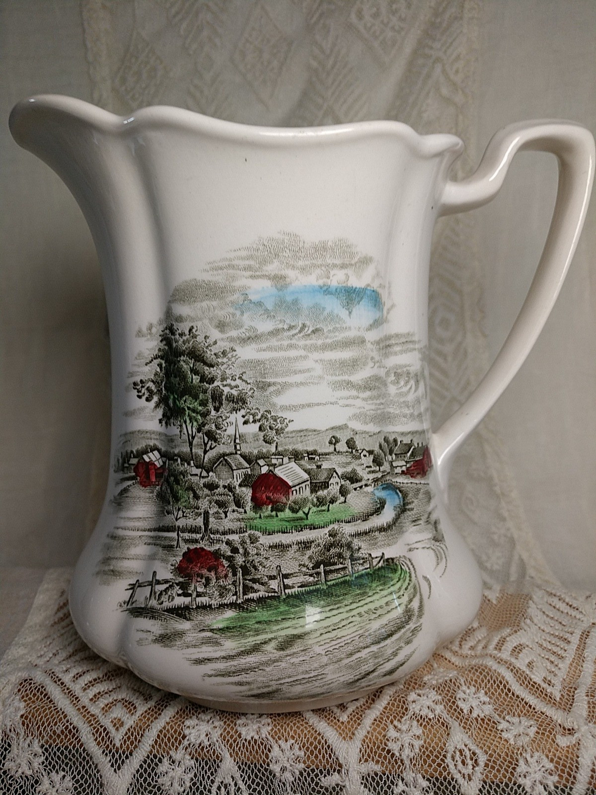 Vtg Johnson Brothers THE ROAD HOME Milk Creamer IRONSTONE 6\
