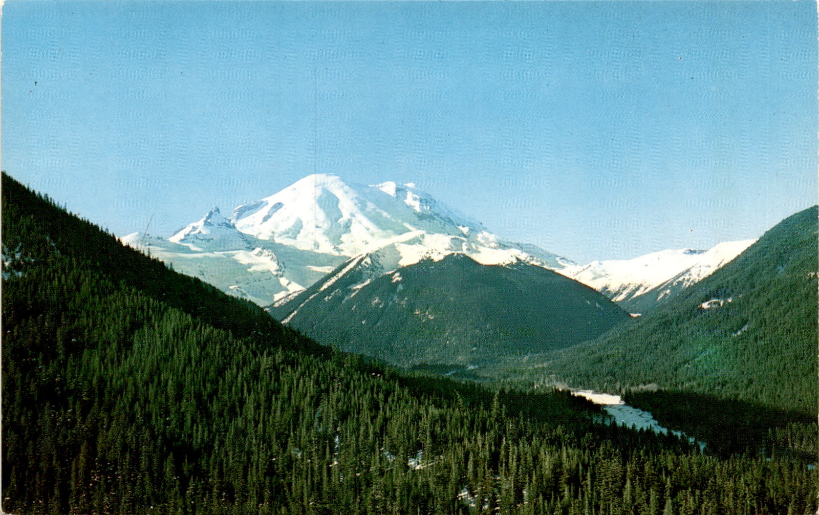 MT. RAINIER, WASHINGTON, Chinook Pass, Enumclaw, Yakima, Postcard MT. RAINIER, WASHINGTON, Chinook Pass, Enumclaw, Yakima, Postcard