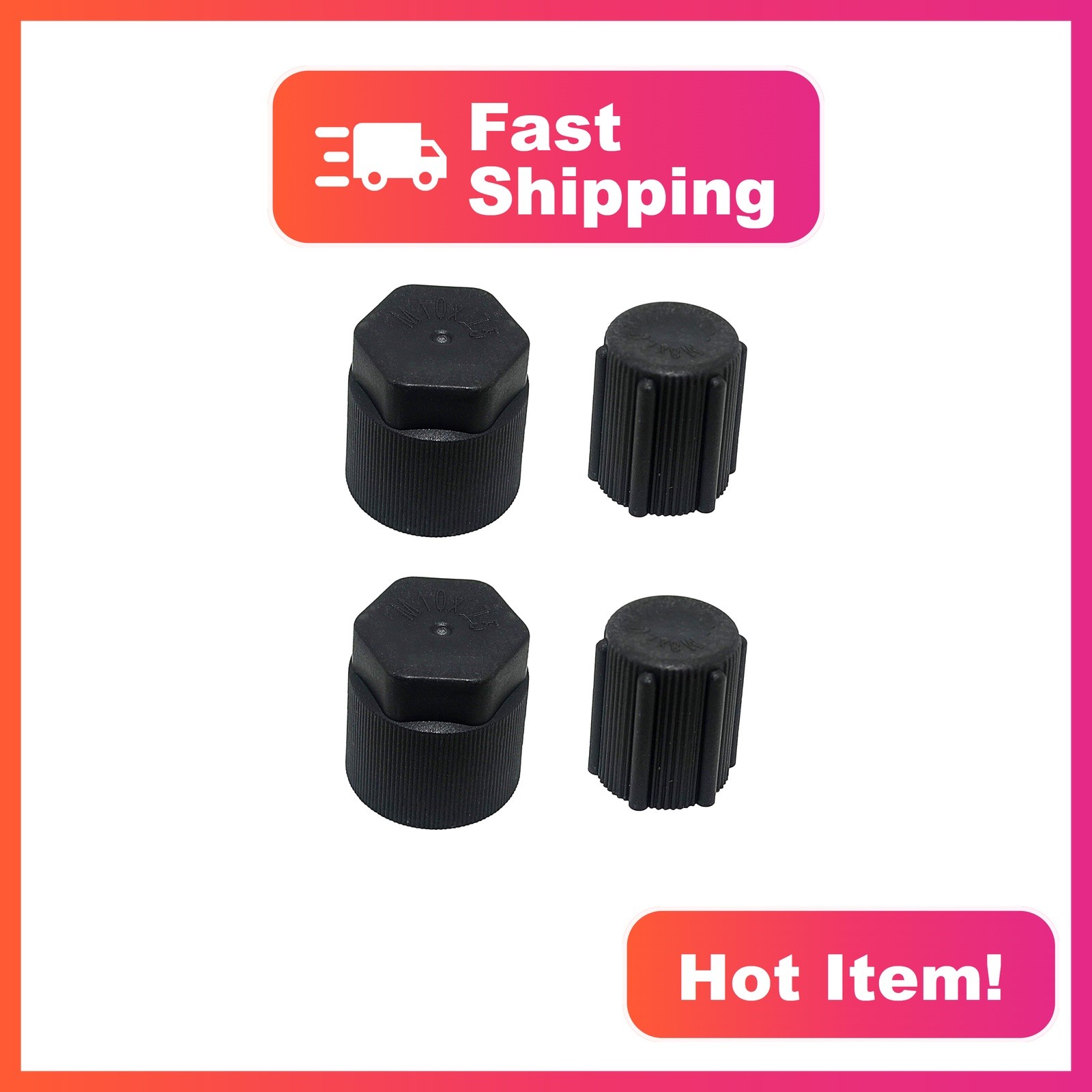 Generic 2set AC service port caps black Generic 2set AC service port caps black