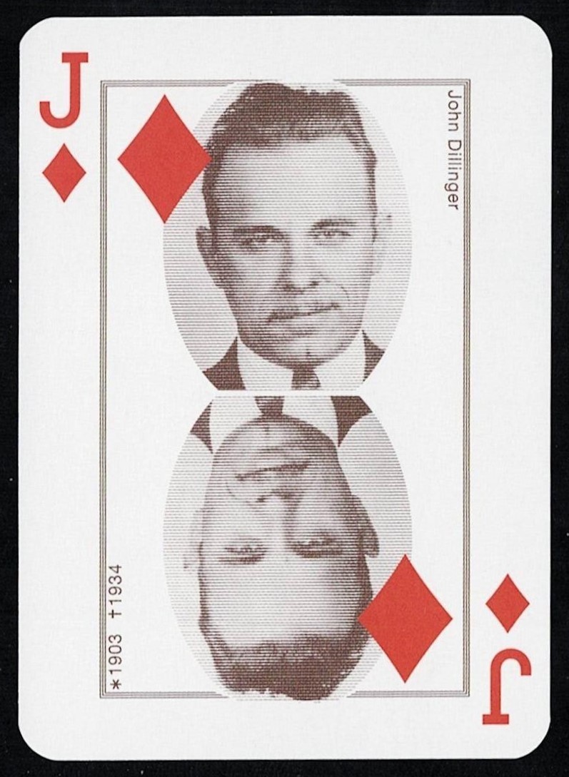 JOHN DILLENGER * 'AMERICAN OUTLAWS' Collector Playing Card * AMERICAN GANGSTER