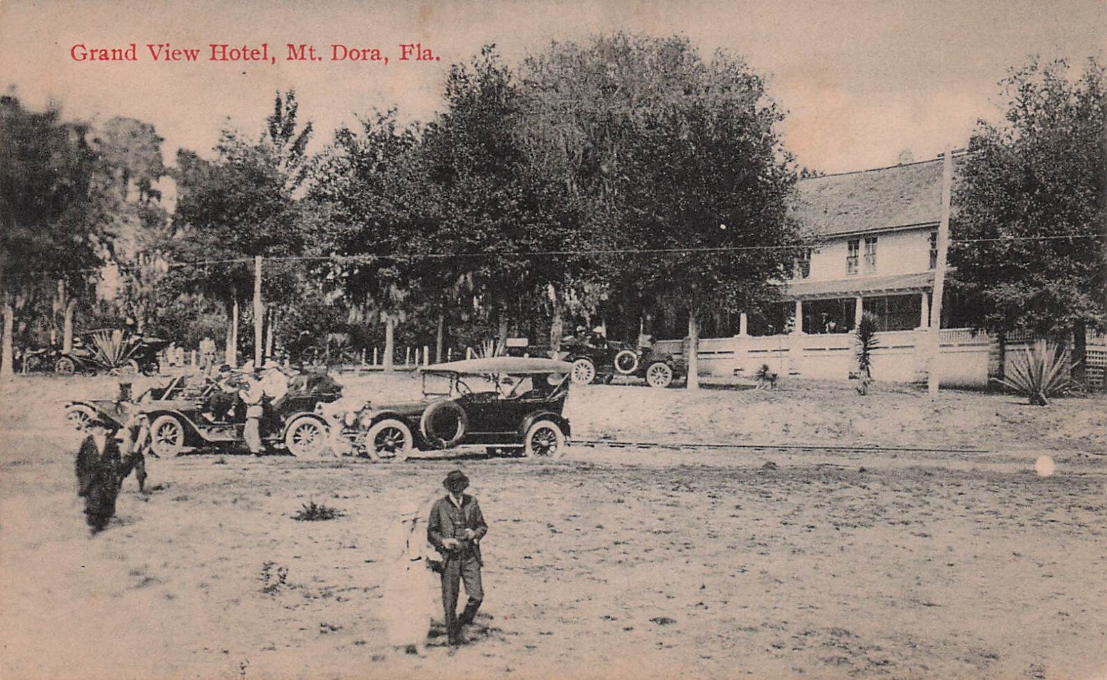 Grandview Grand View Hotel Mount Dora Florida Early 1900s Vtg Postcard H41