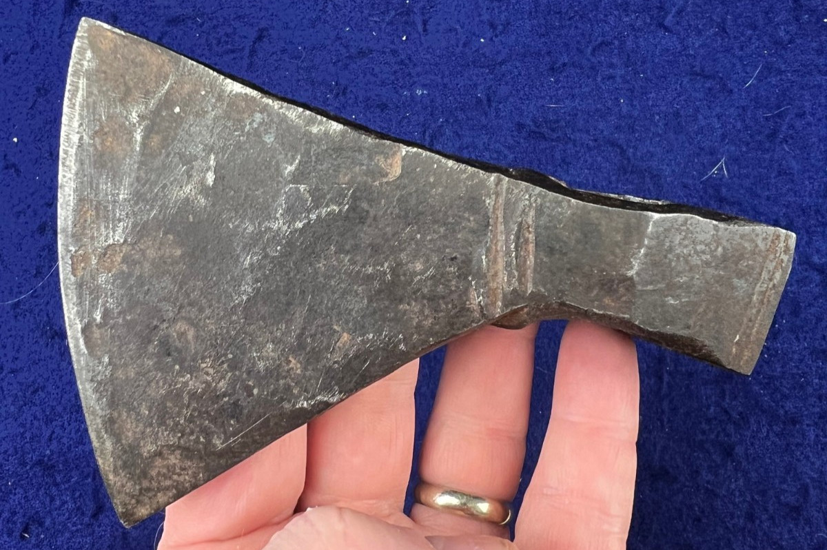 Antique Hand Forged Tomahawk Head Texas Native American Antique