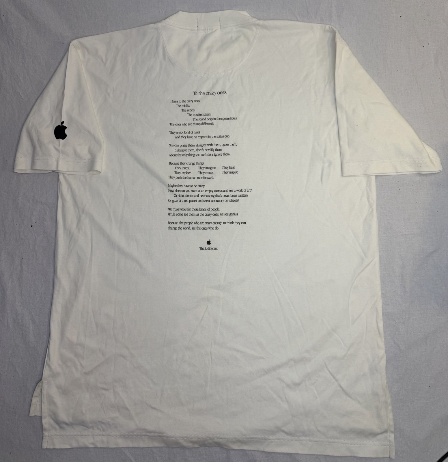 Vintage Apple Think Different To The Crazy Ones Promo Shirt Rare Large
