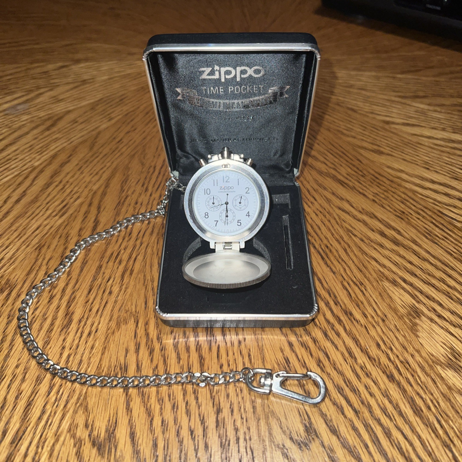 Special limited edition ZIPPO chronograph pocket watch (The clock has stopped.)