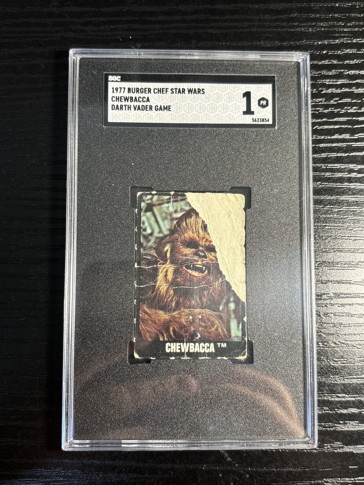 1977 Burger Chef Star Wars Chewbacca Darth Vadar Game SGC 1