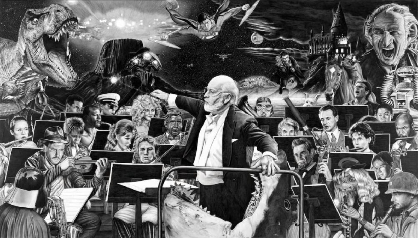 Kevin Nichols SIGNED Art Print John Williams ~ Superman Star Wars Jaws E.T. 1941 Kevin Nichols SIGNED Art Print John Williams ~ Superman Star Wars Jaws E.T. 1941
