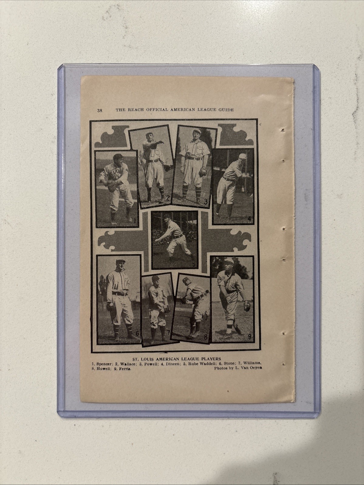 1908 St. Louis Browns Picture Rube Waddell Rare Antique Baseball HOF