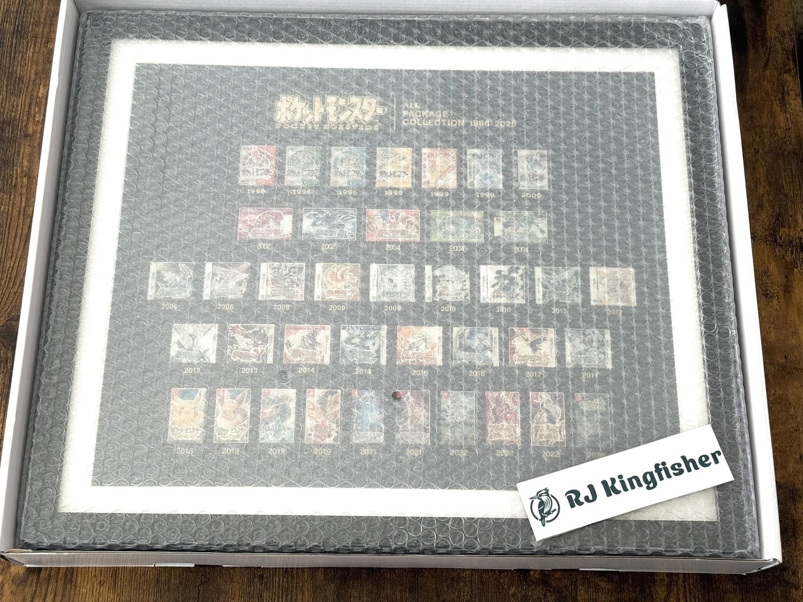 Pokemon Center Package Pins All Package Collection 1996-2025 Framed Japan New