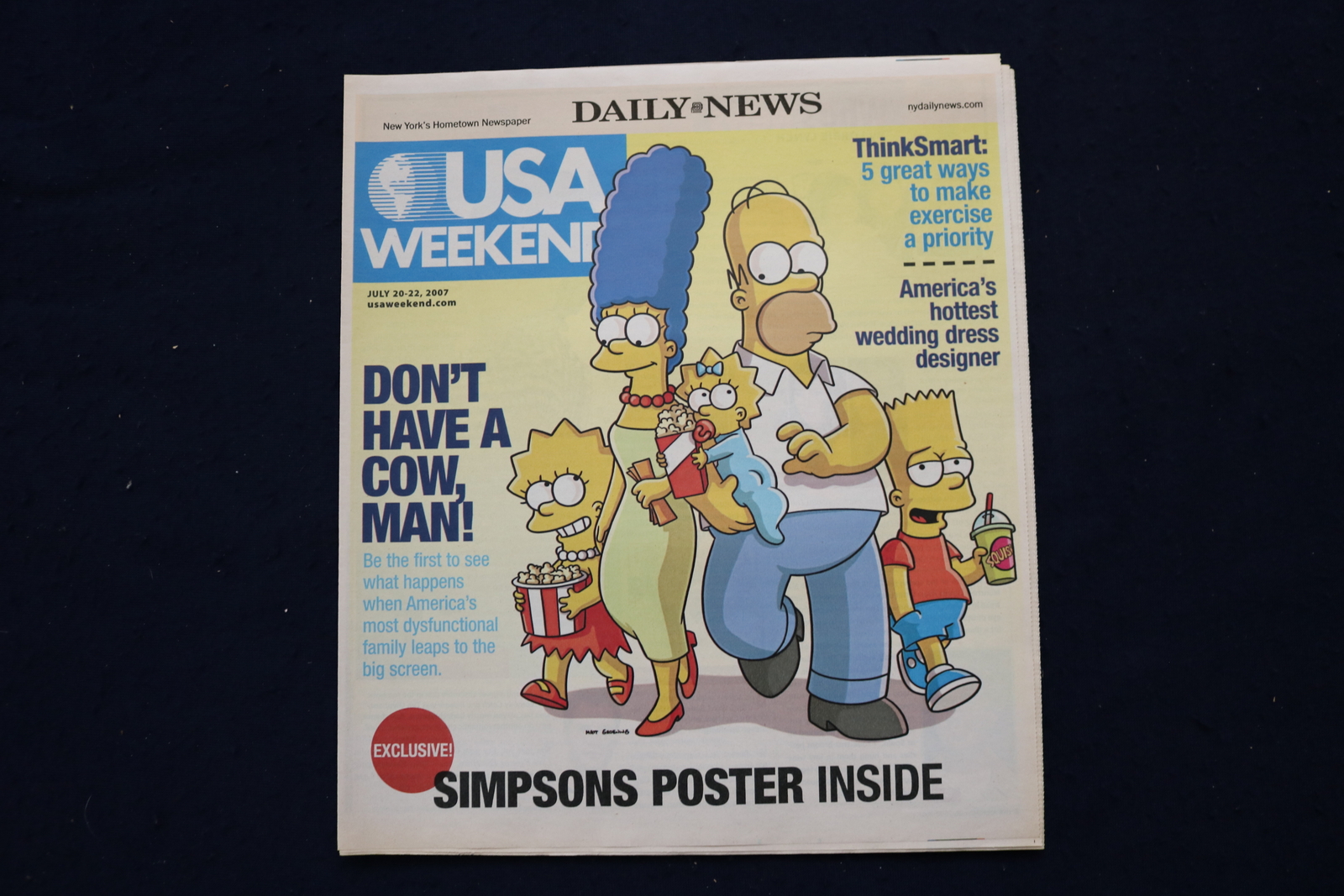 2007 JULY 20-22 USA WEEKEND MAGAZINE - THE SIMPSONS COVER - E 18336 2007 JULY 20-22 USA WEEKEND MAGAZINE - THE SIMPSONS COVER - E 18336