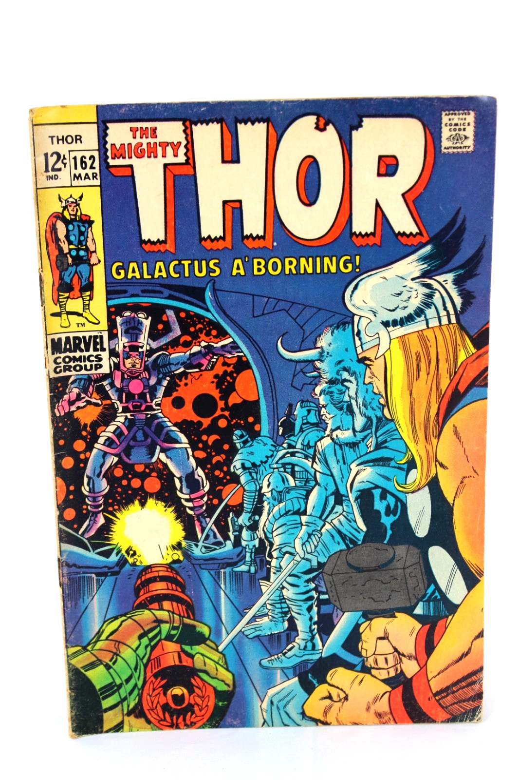 The Mighty Thor #162 Galactus is Born Jack Kirby 1969 Marvel Comics G+