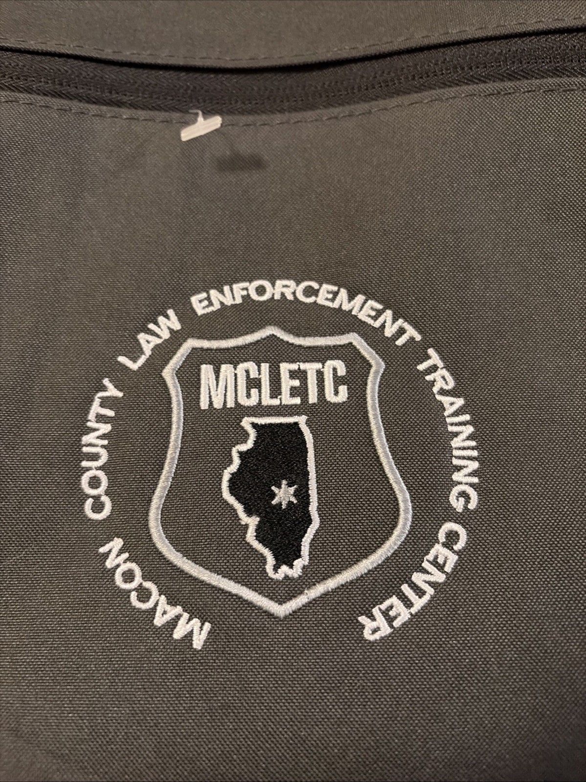 Macon County Law-Enforcement Training Center Book Bag Black & White The Only 1 Macon County Law-Enforcement Training Center Book Bag Black & White The Only 1