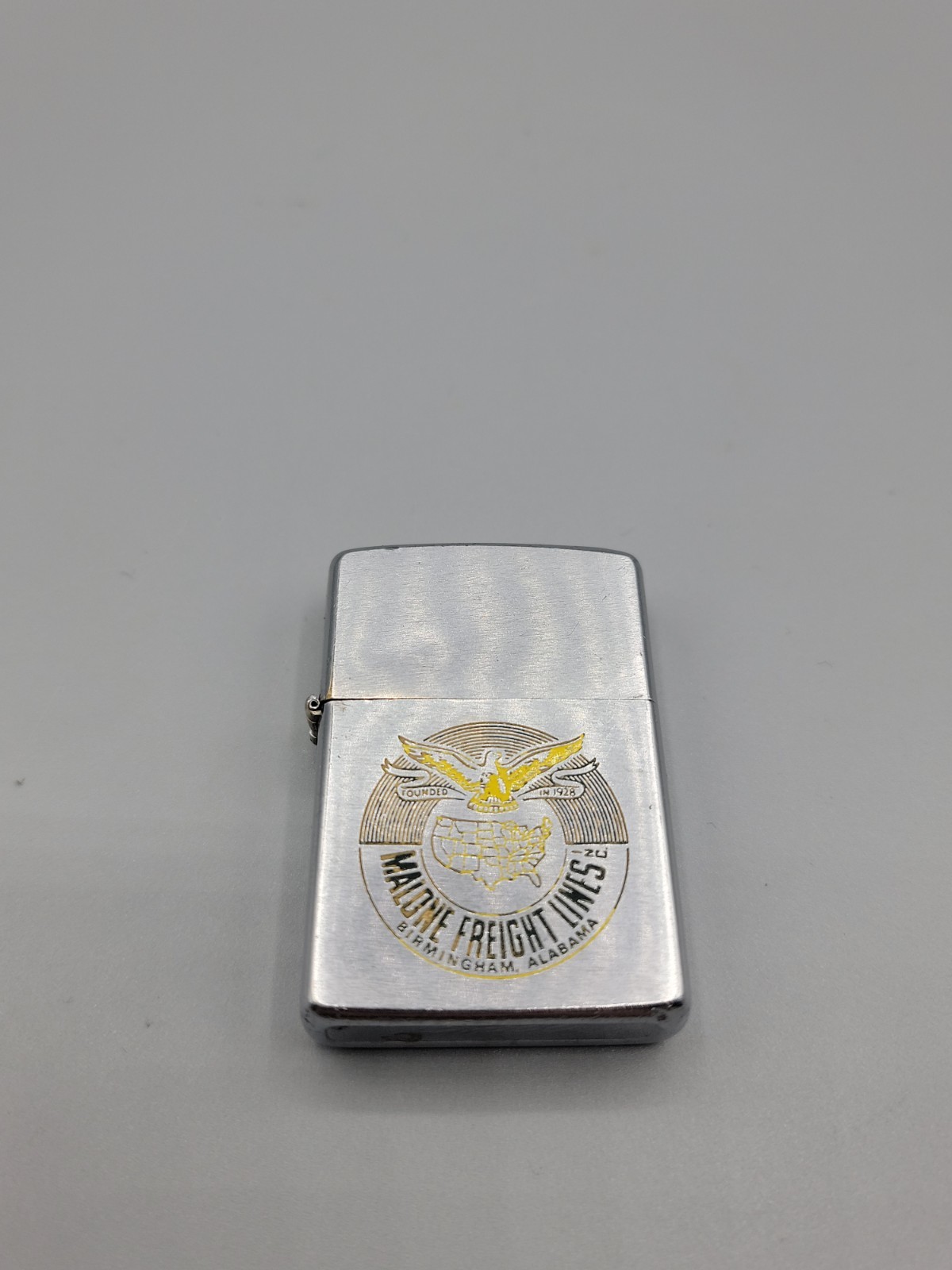Vintage ZIPPO Malone Freight Lines Lighter Birmingham Alabama 