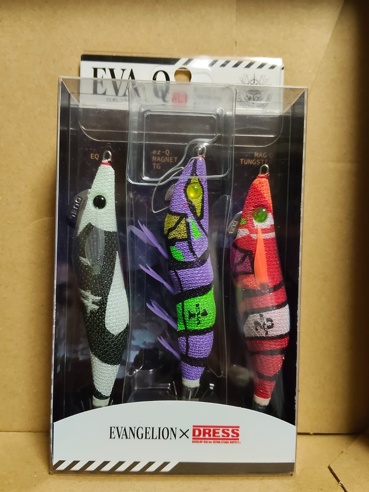 Evangelion x DRESS EVA-Q No.3 Egi Lures Set of 3 Fishing Bait Squid Jigs
