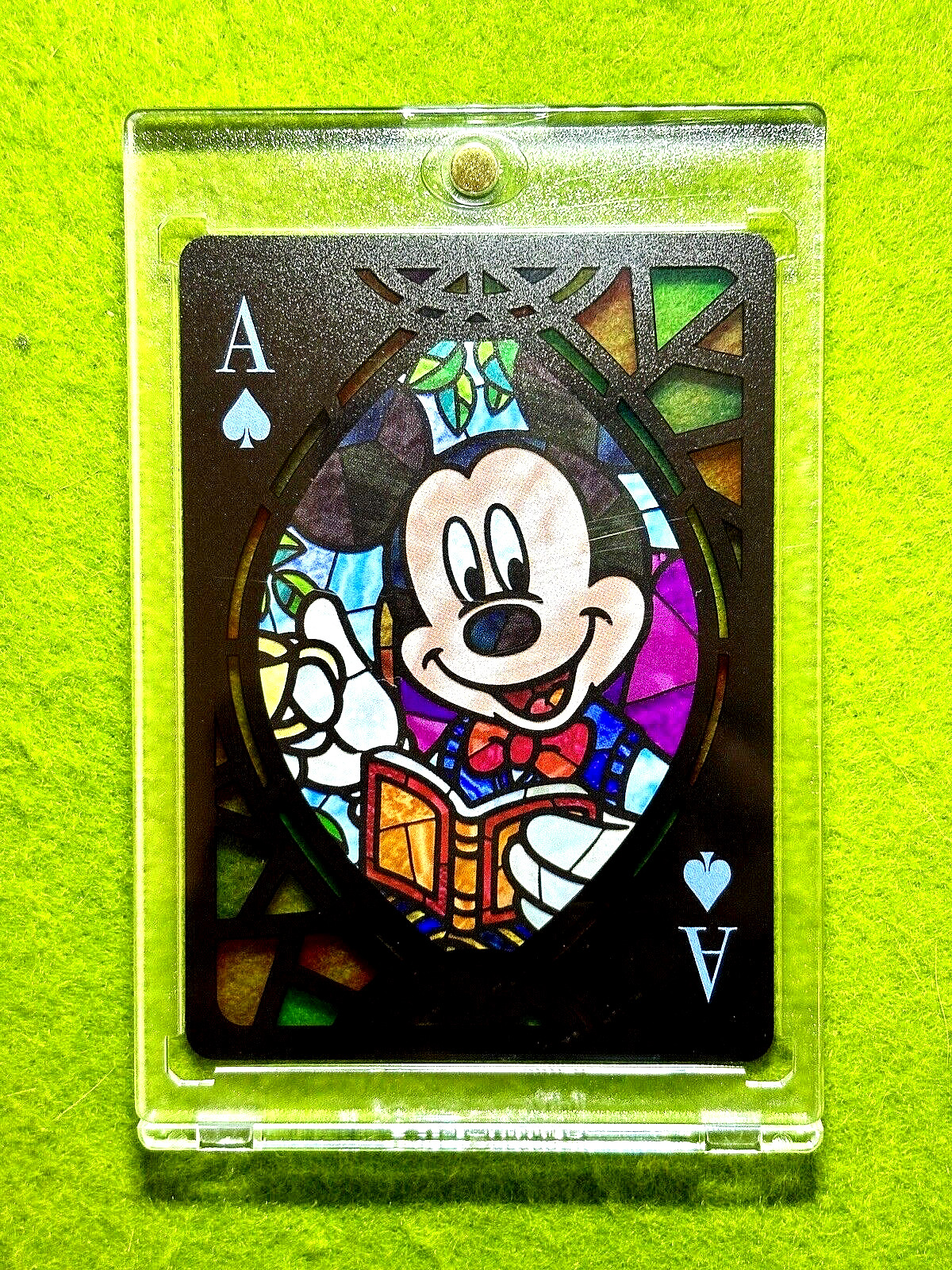 Mickey Mouse DISNEY STAINED GLASS REFRACTOR 2023 Disney 100 Tenyo JAPAN Lorcana Mickey Mouse DISNEY STAINED GLASS REFRACTOR 2023 Disney 100 Tenyo JAPAN Lorcana