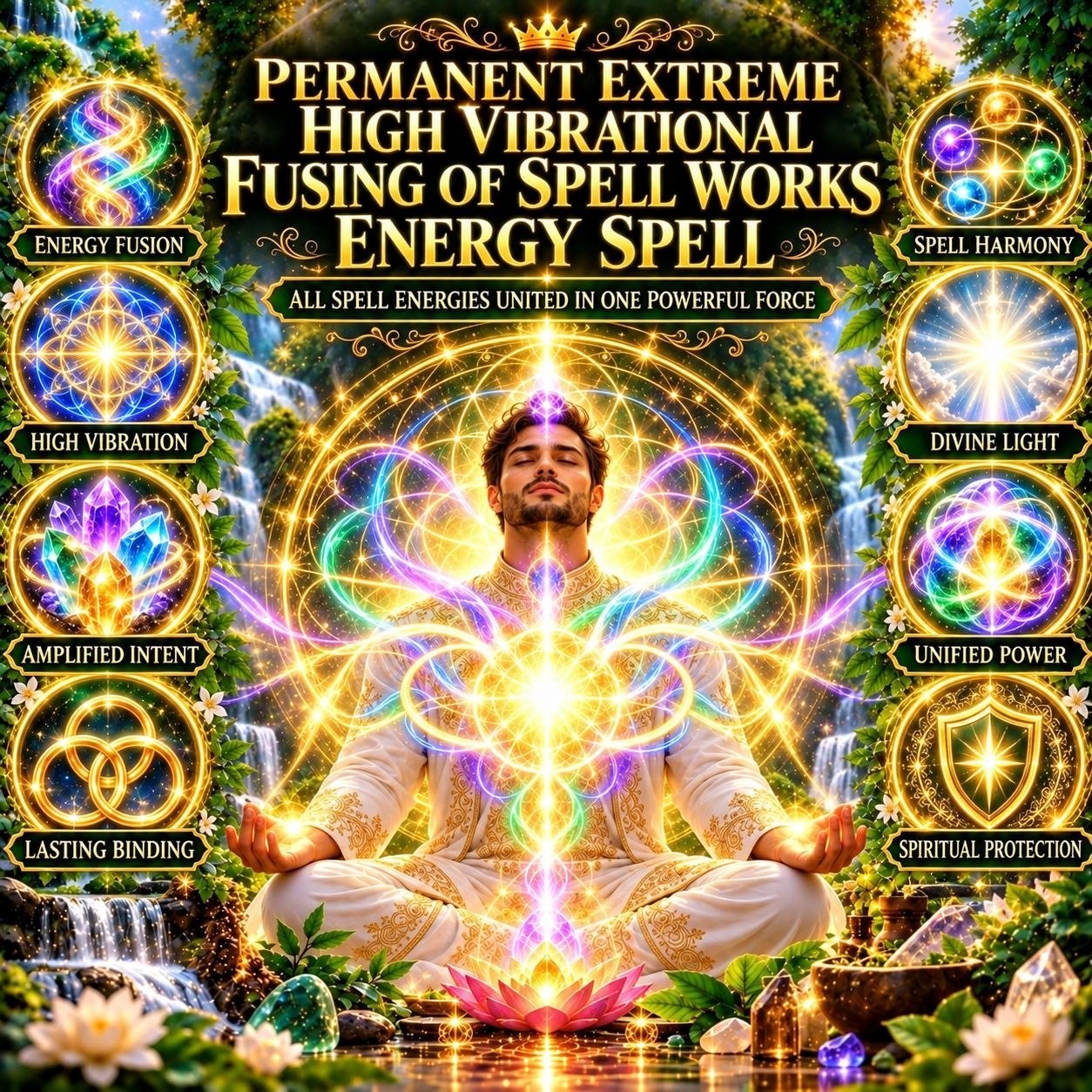 Permanent Extreme High Vibrational Spell Fusion | Amplify & Unite All Spell Work
