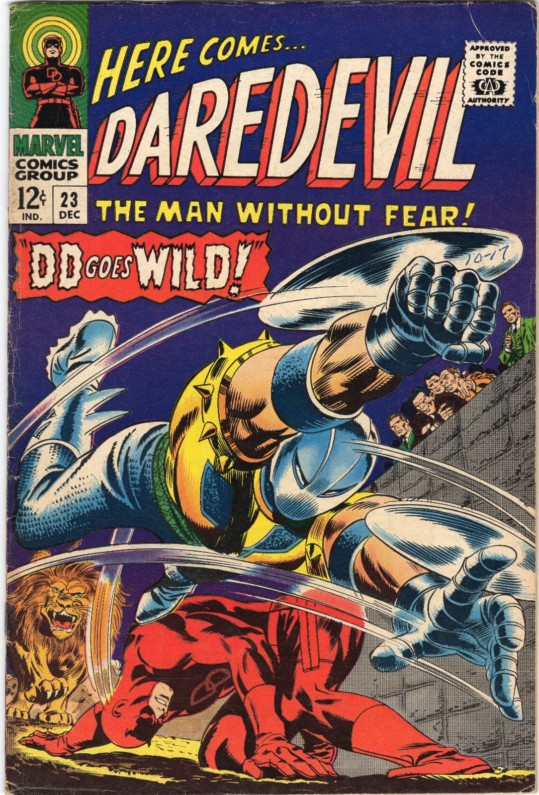 Daredevil 23 1966 Marvel Comics VG/F 5.0 Gladiator Karen Page Foggy Nelson