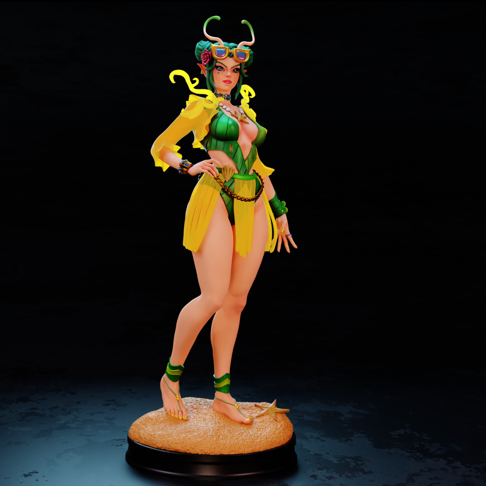 Marvel Rivals Mantis Summer Hand Painted Figure or Unpainted Kit Marvel Rivals Mantis Summer Hand Painted Figure or Unpainted Kit