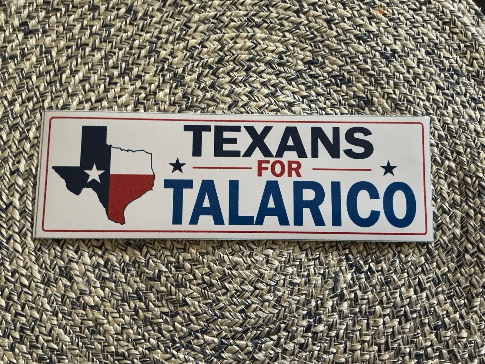 Talarico Texas Sticker Large 3x9\ Talarico Texas Sticker Large 3x9\