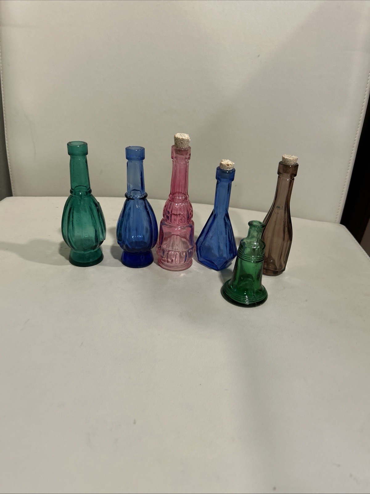 Vintage Collectible Mini Glass Bottles, Wheaton & Variety, 2-6\' Tall LOT OF 6 Vintage Collectible Mini Glass Bottles, Wheaton & Variety, 2-6\' Tall LOT OF 6