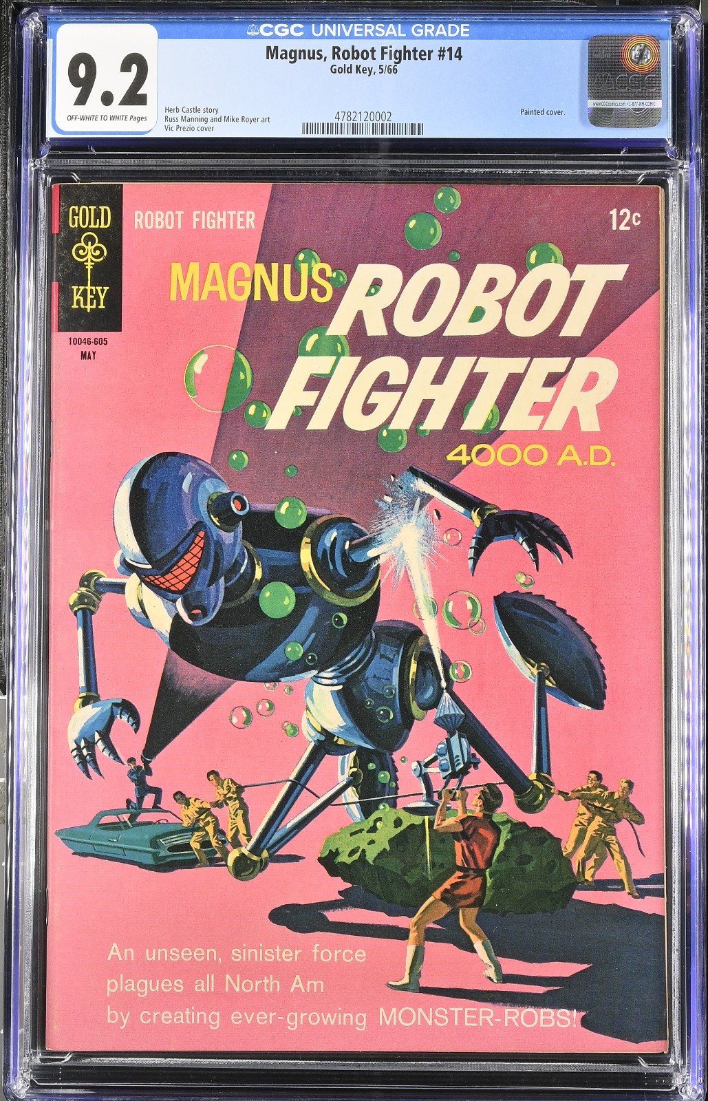 Magnus Robot Fighter #14 Russ Manning Story / Art CGC 9.2 - Painted Cover