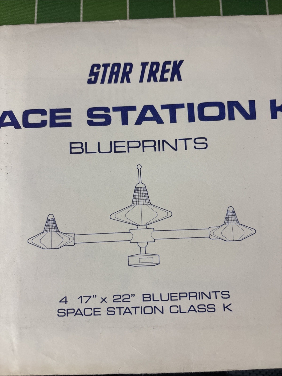 STAR TREK Space Station K-7 Blueprints Pan Galactic Press 1976 4 Sheets Mandel