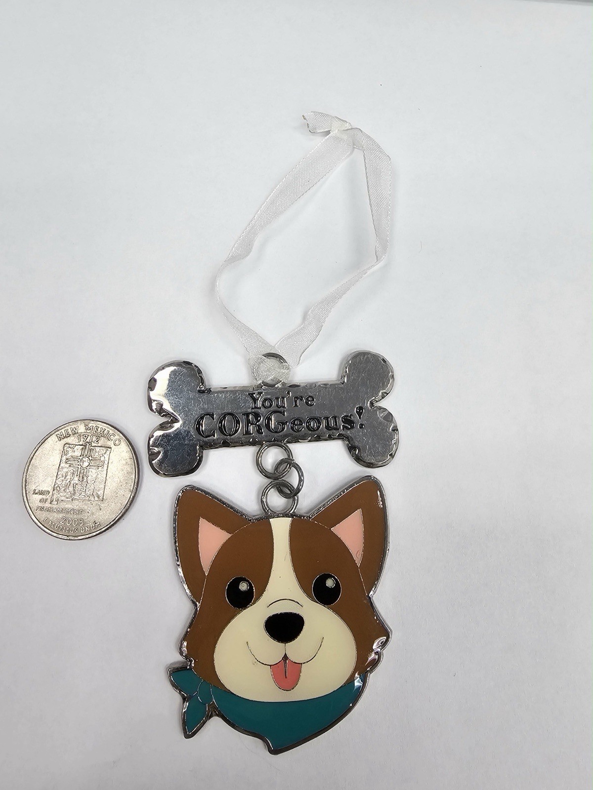 Fringe Studio You’re CORGEous Corgi Enamel Christmas Ornament