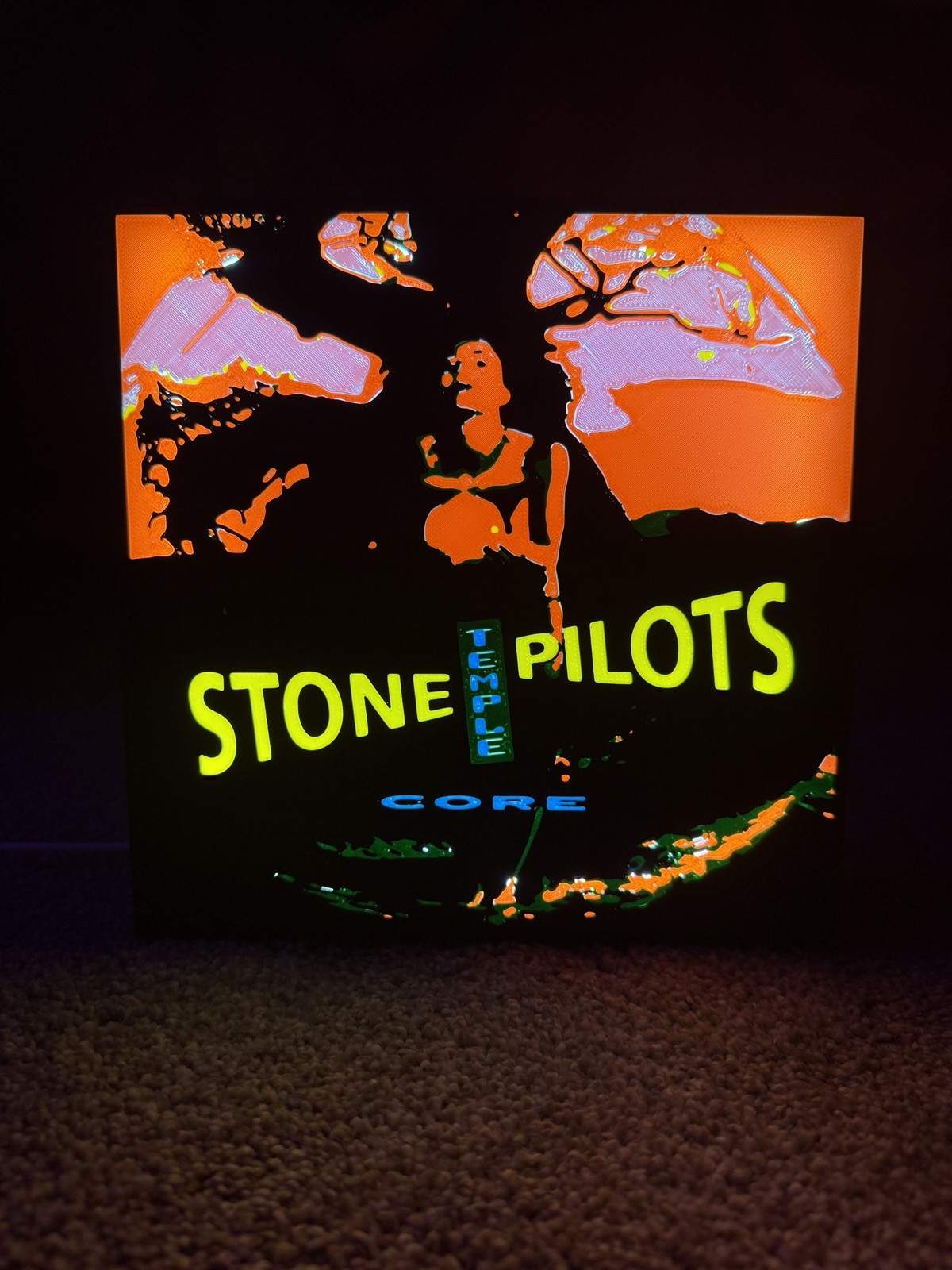Stone Temple Pilots - Core - LED Custom Light Box Stone Temple Pilots - Core - LED Custom Light Box