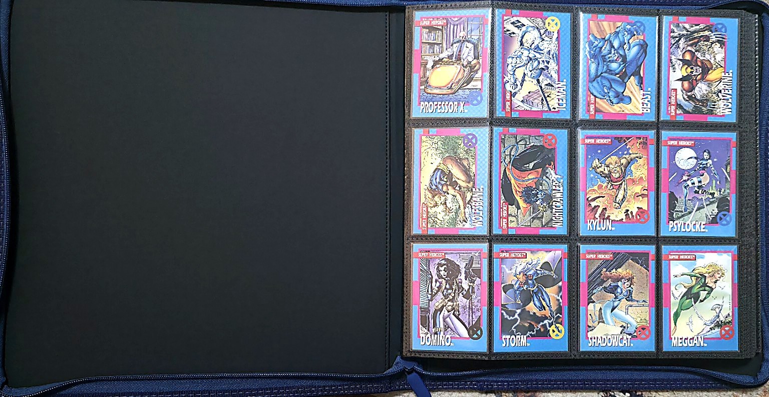 Vintage 1990s Marvel Trading Card Lot - Approx. 340 Cards, Binder Inc