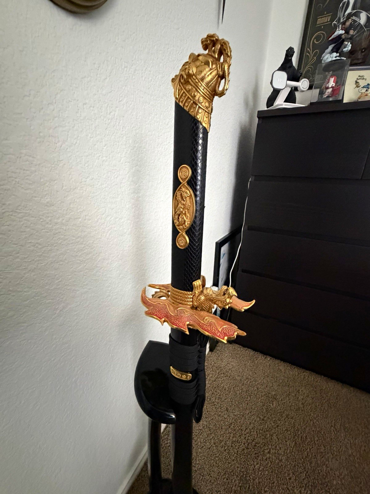 The Noble Collection NN3652 Sword of the Sun God w Scabbard Floor Stand The Noble Collection NN3652 Sword of the Sun God w Scabbard Floor Stand